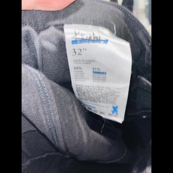 KSUBI Women’s Joplin Flare Leg Jeans Stretch Premium Denim Black Size 32X33 - Picture 3 of 4